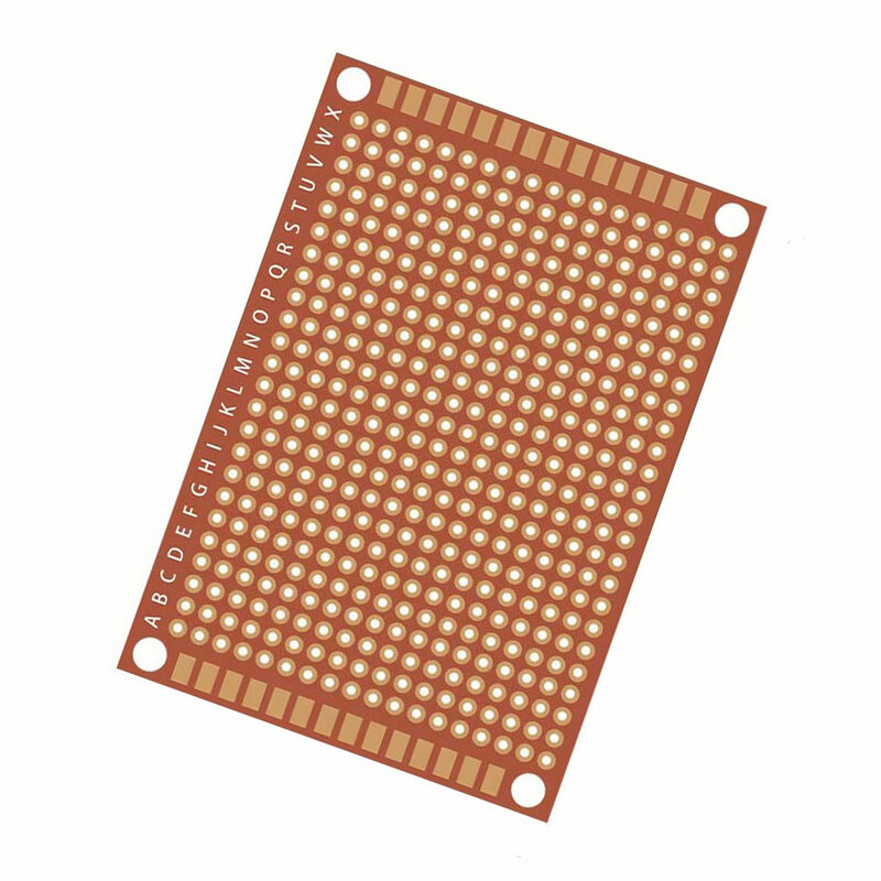 20 Buah 7X9 7X9Cm Papan Sirkuit Adaptor Tembaga Bakelite Eksperimental Papan Sirkuit PCB Sisi Tunggal Prototipe PCB Sisi Tunggal Kuning
