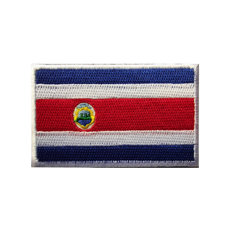 Americas Countries Flag Velcro Embroidered Patches Chile Brazil Mexico Panama Argentina Cuba Flag Badge Armband Stickers DIY