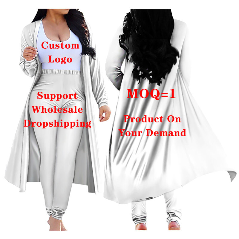 HYCOOL 그라디언트 사모아 폴리네시아인 문신 패턴 투피스 세트 바지 여성용 롱 카디건 겉옷, 여성용 오픈 프론트 자켓 코트