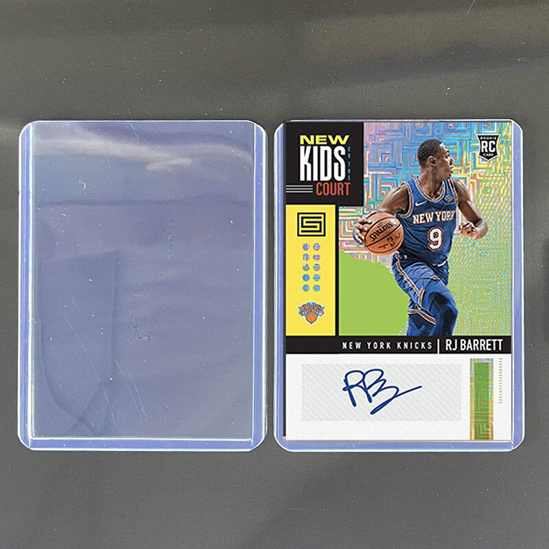 Toploaders e mangas claras para Collectible Trading Basketball Sports Cards, saco de plástico rígido, 25, 50, 100Pcs