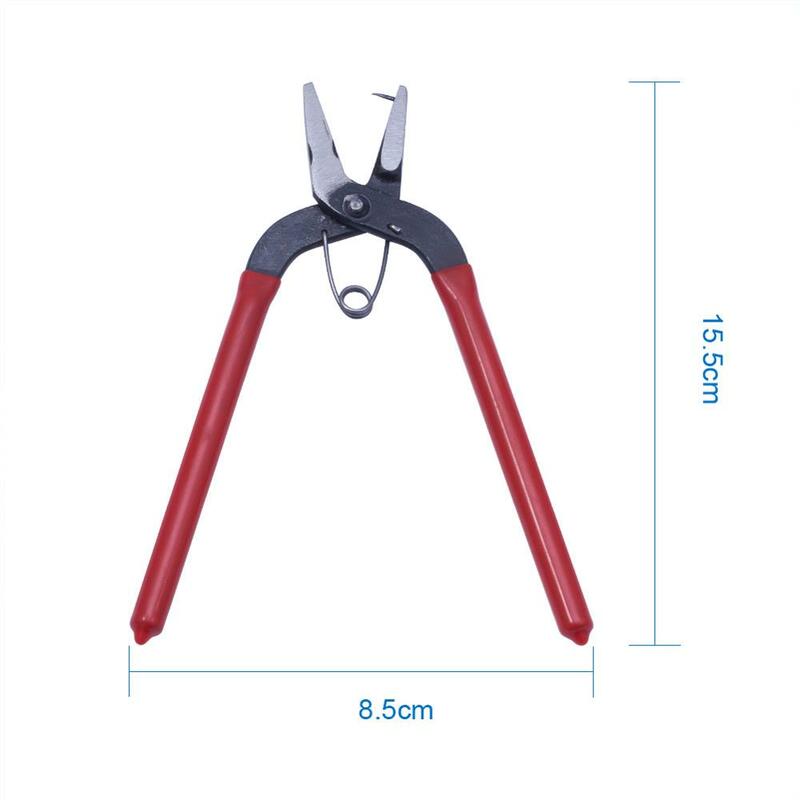 Pandahall Hole Punch Plier Jewelry Tool Hand Tools for Jewelry Making Eyelet Plier Leather Hole-punching Red 155x85x11mm Pin:1mm