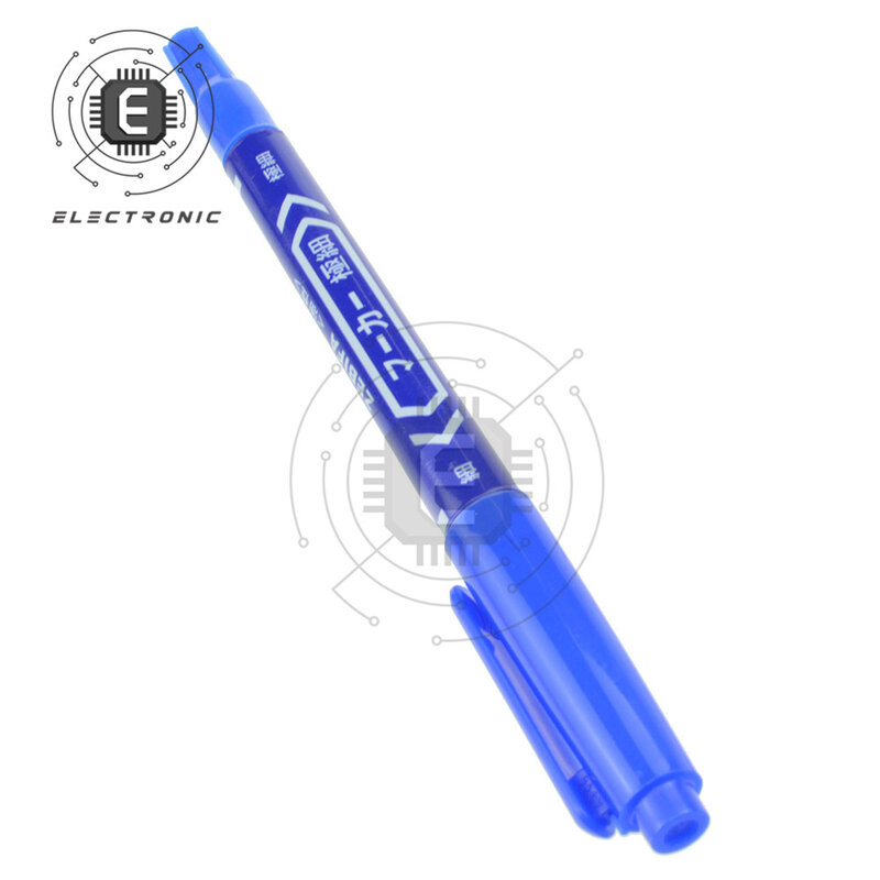 New PCB Circuit Board Ink Marker Double Pen PCB Repair Pen For CCL Printed Circuit Diagram Black/Blue/Red In Stock