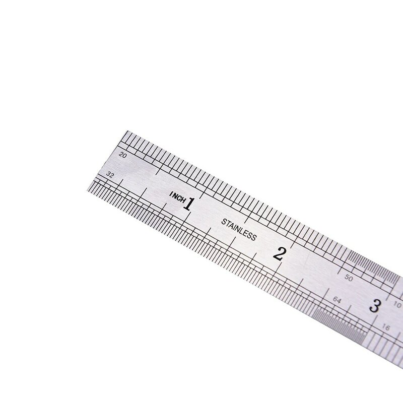 1 قطعة قاعدة متري الدقة مزدوجة الوجهين أداة قياس 15 سنتيمتر المعادن حاكم الفولاذ المقاوم للصدأ هدايا عيد الأطفال