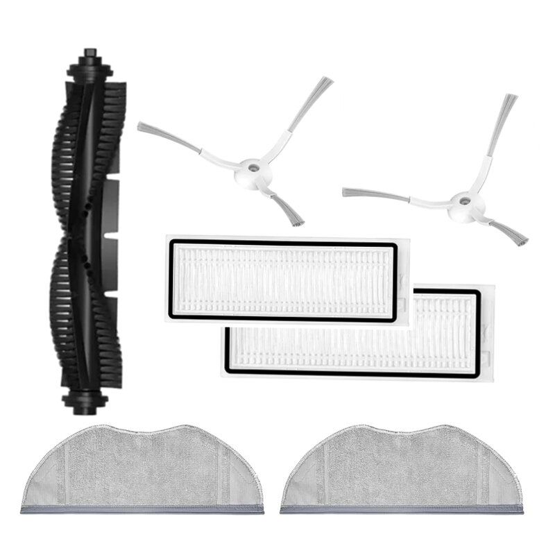 Hepa filtro rolo principal escova lateral mop pano para qihoo 360 s9 x90 x95 s6 pro aspirador de pó robótico peças reposição acessórios