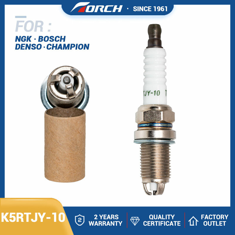 La sostituzione di Bujia dell'elettrodo 3 della torcia della candela del motore K5RTJY-10 è adatta a campione RC89PYC Denso K16TNR-S9 Brisk DR15TC