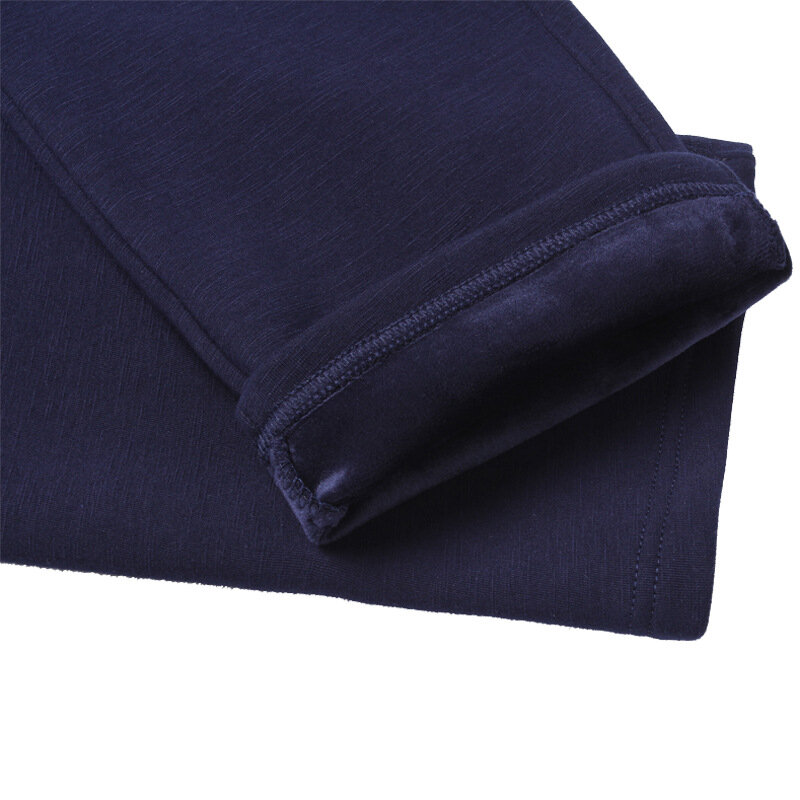 MRMT 2024 zimowe spodnie męskie grube duże spodnie bawełniane na co dzień dla męskich ciepłych prostych spodni dresowych