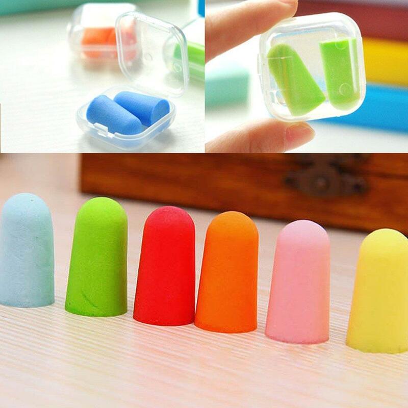 1Pair Soft Foam Ear Plugs Sound Insulation Ear Protection Earplugs Anti Noise Snoring Sleeping Plugs for Travel Noise Reduction