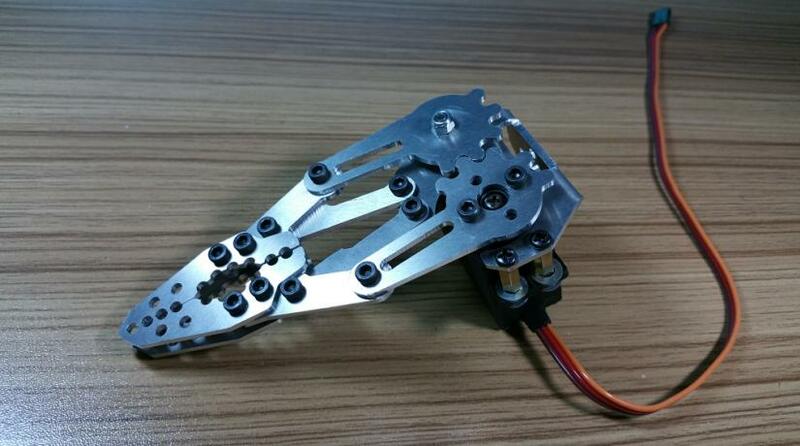 Garra robô de metal robótico garra braço mecânico braçadeira pinça com 180 graus servos para arduino diy projeto haste brinquedo peças