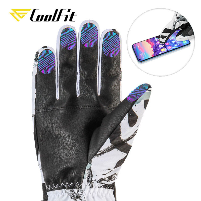 CoolFit-guantes de esquí ultraligeros para hombre y mujer, impermeables, cálidos, de invierno, para Snowboard, moto, nieve