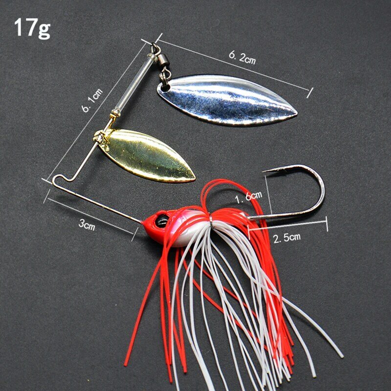 Spinner Spoon Bait para Pike Fishing, Wobblers Lures, Combater, Iscas Artificiais, Metal Sequins, Spinnerbait, 13g, 18g, 1Pc