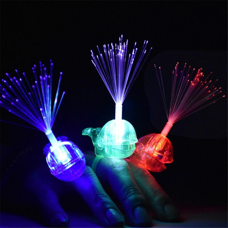 2024 New Cute Whale Led Ring Kids Toy Finger Lights Flash luminoso Light Up Glow In The Dark Toys bomboniere regalo
