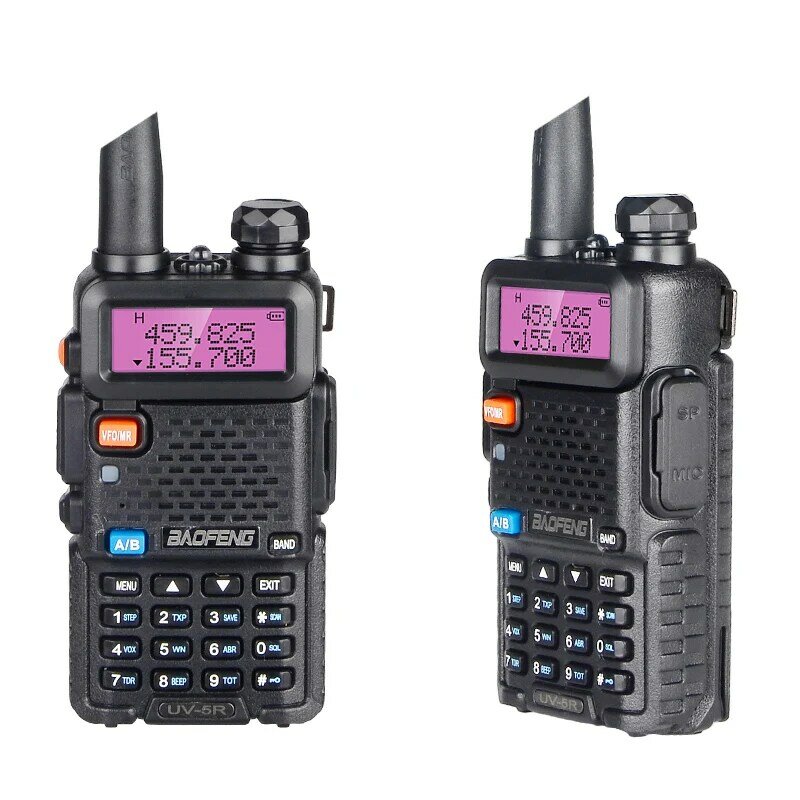 Kuat Baofeng UV-5R 8W Walkie Talkie VHF UHF Transceiver UV 5R Amatir Ham Radio CB Station 8Watt 10km Berburu Transmitter