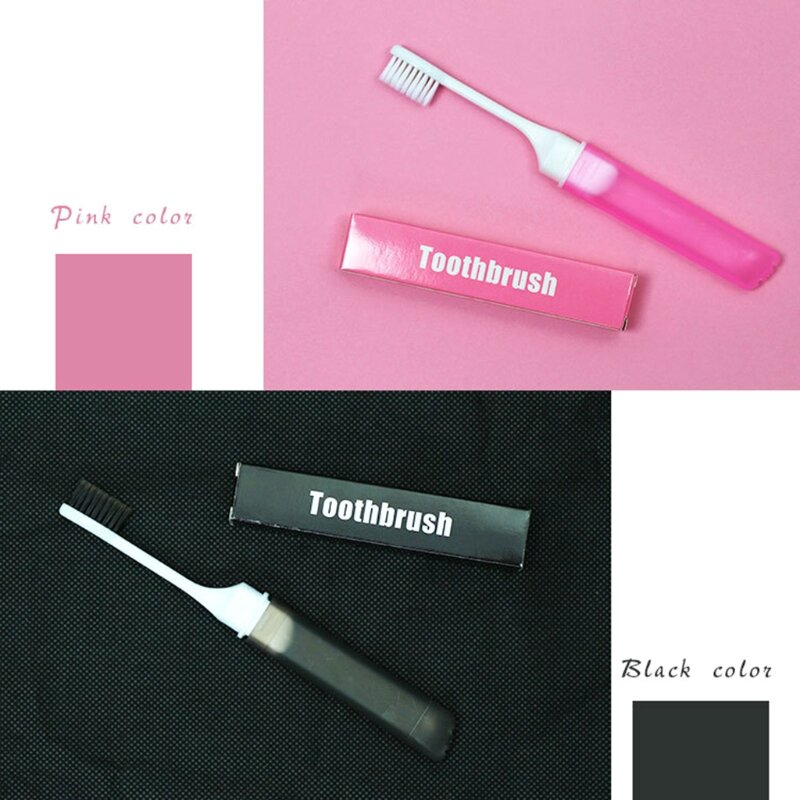 Q1QD Portable Folding Toothbrush Travel Tooth Brush Set Creative Tooth Clean Tool