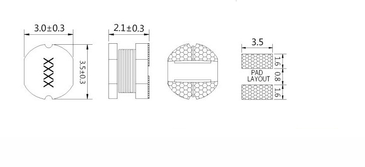 SMD cewki indukcyjnej CD32 drutu rany Chip SDR0302 cewki indukcyjne wysokiej jakości 5 sztuk/partia