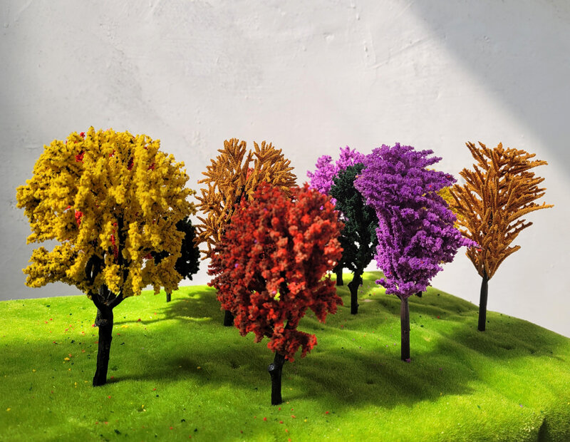 Pó de árvore artificial para decoração, Micro pequeno jardim, Artesanato DIY, Materiais de folhagem para árvore modelo, Dioramas de layout de cenário