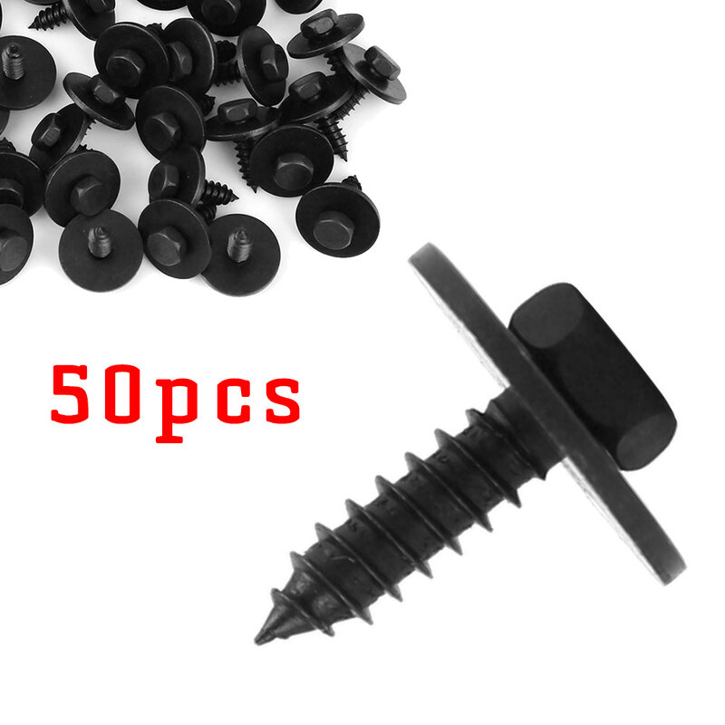 50pcs Retainers Screw Bolt Fender Liner For Under Cover Screw Durable 07147129160 Car Accessories 