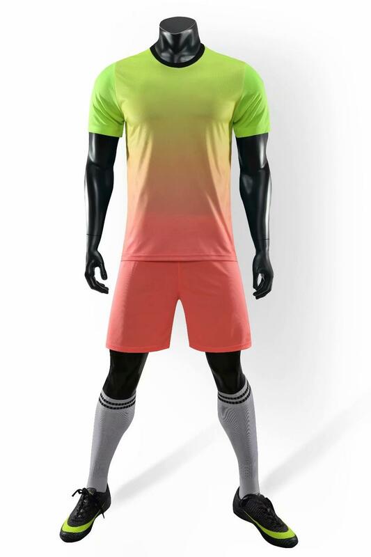 19 20 męskie puste niestandardowe drukowanie dorosłych dzieci koszulki piłkarskie mundur szkoleniowy dresy do piłki nożnej zestaw