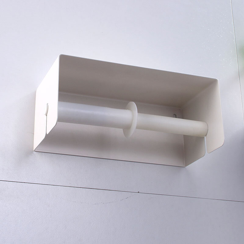 Soporte de papel higiénico con estante, soporte de papel tisú para baño, montaje en pared de doble rollo, almacenamiento en estante