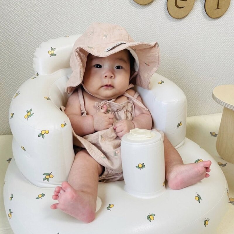 2023 New Cute Inflável Baby Bath Chair Sofá Piscina Beach Float Brinquedos de água para crianças Kids Outdoor Swim Acessórios