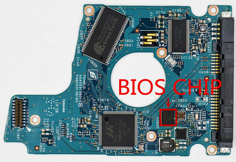 Toshiba Hard disk circuit board / G003296A passa a SATA / HDKBD09AYA01,HDKBD19AYA01