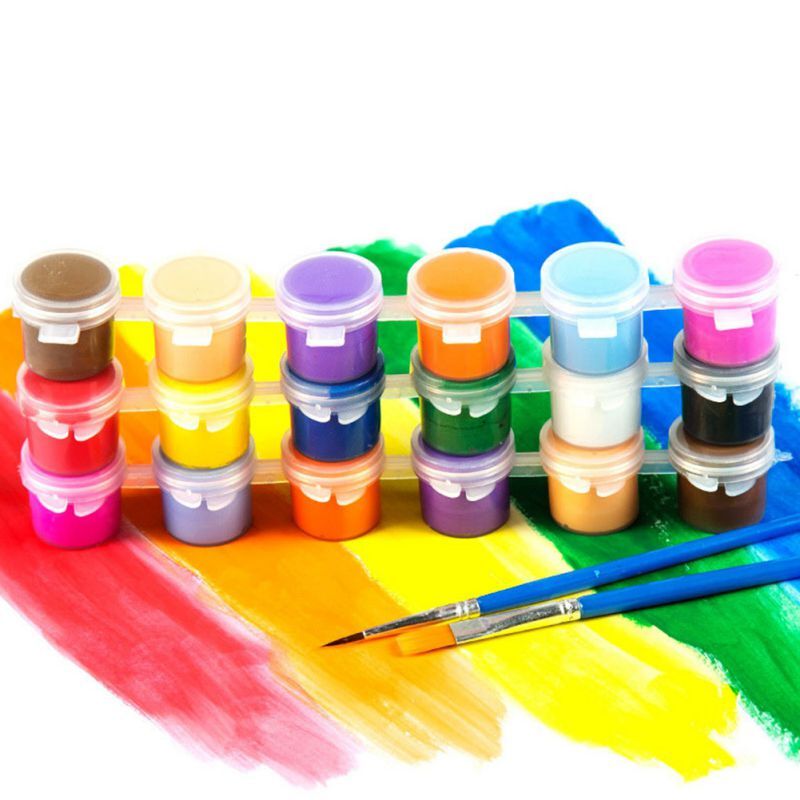 Peinture acrylique 6/12 couleurs bricolage | Peinture à la main, matériaux d'art, Statue de plâtre mural, Graffiti, peinture pour enfants