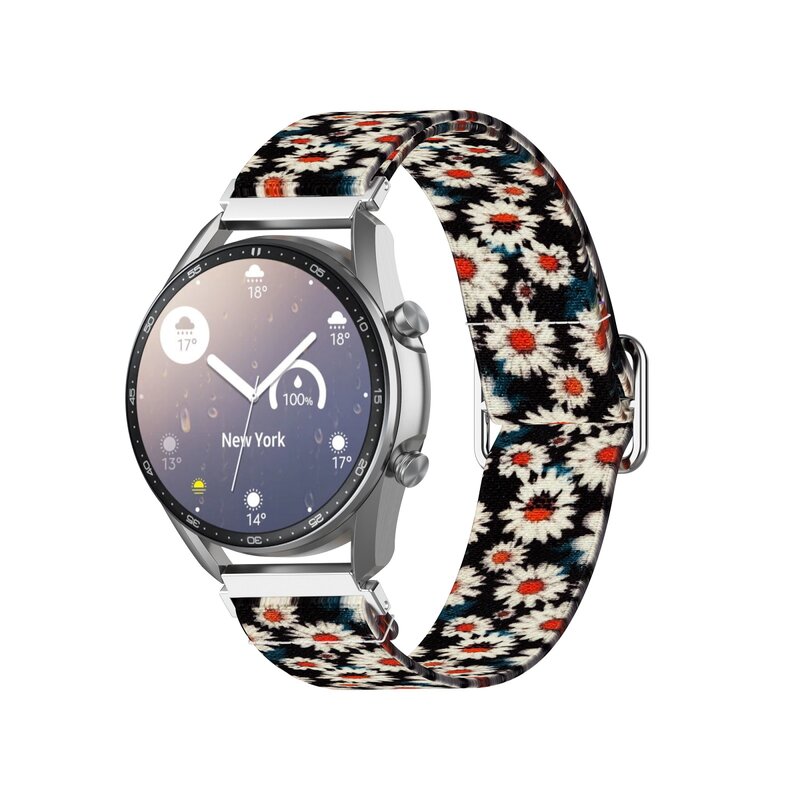Bracelets en Silicone pour Samsung Galaxy Watch 3 45mm, 22mm, ajustable, élastique, pour Huawei GT2 Pro/GT 2e