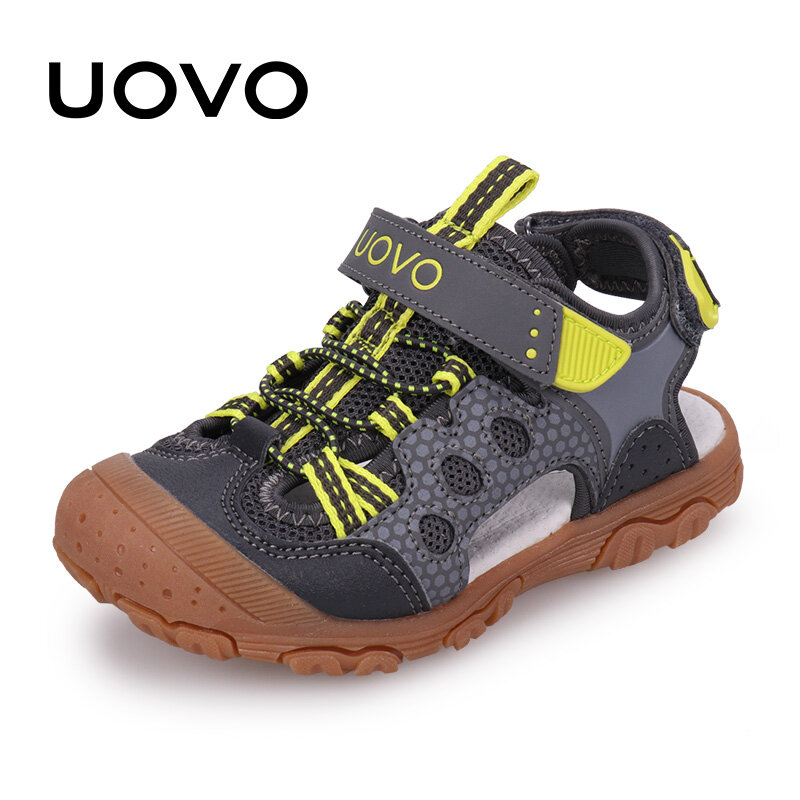 UOVO-Calzado de moda para niños, sandalias suaves y duraderas con suela de goma, cómodas, #24-34