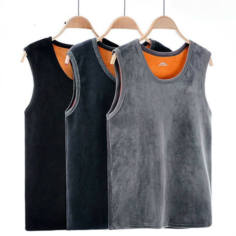 2019 Warm Vest For Man Keep Warm Underwear Men Vest Men's Winter Thermo Shaping Large Size Male Vest Comfortable With Velvet