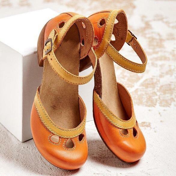 Kobiety buty sandały letnie średnio wysokie klamerka do butów PU skóra Gladiator luksusowe buty damskie projektanci Zapatos De Mujer E21