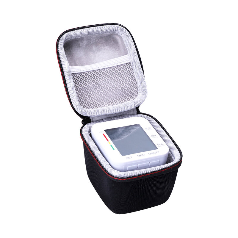 Ltgem eva caso duro para monitor de pressão arterial grande display lcd & punho de pulso ajustável