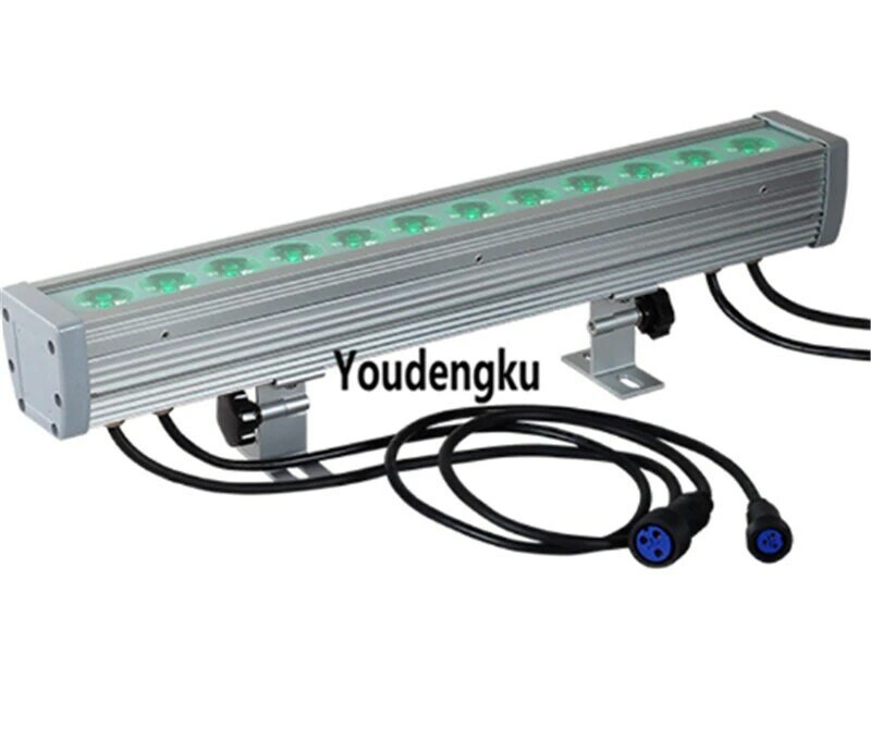 Minibarra de luz LED para exteriores, barra de luz RGBW 4 en 1, 12x10W, DMX, IP65, impermeable, efecto de lavado de pared, 16 unidades