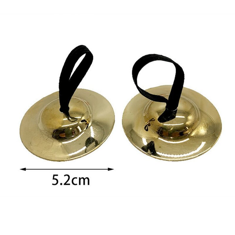 2 pezzi Dancing Finger piatti piatti a percussione puntelli danzanti strumento musicale diametro metallo 5cm 9cm 15cm