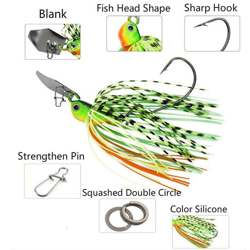 Esche da Pesca Rubber Jig 2023 Weights14-17g attrezzatura da Pesca Spinnerbait accessori per la Pesca Isca artificiale Pike Fish Bait Pesca