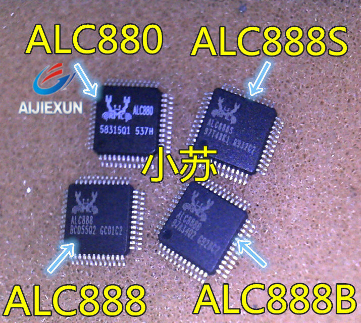Alc888s alc886 alc888 alc88b alc880 qfp, 2 peças, novo e original em estoque