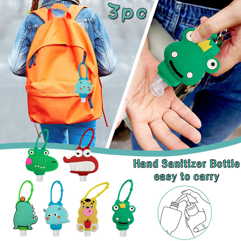 Gel Desinfectante Hand Sanitizer Dispensing Kid Cartoon Cute Portable Hang Dispenser Gel hydroalcoholic Sanitizer 30ML 1/3 Pcs