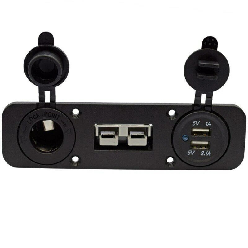 Anderson – panneau de prises de courant à montage encastré, Double chargeur USB, pour caravane, camping-car, bateau, camion