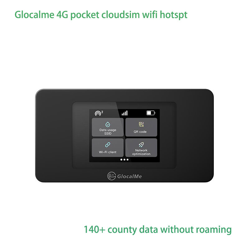 Glocalme U3X 4G wireless global data terminal support 140+ country network data with charge app andriond and ios for travel