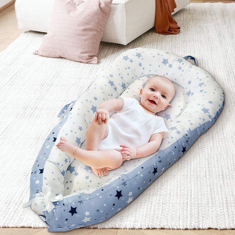 Criança multifunction bebê ninho cama recém-nascido macio berço cama infantil dormir artefato camas de viagem com pára-choques do bebê sono
