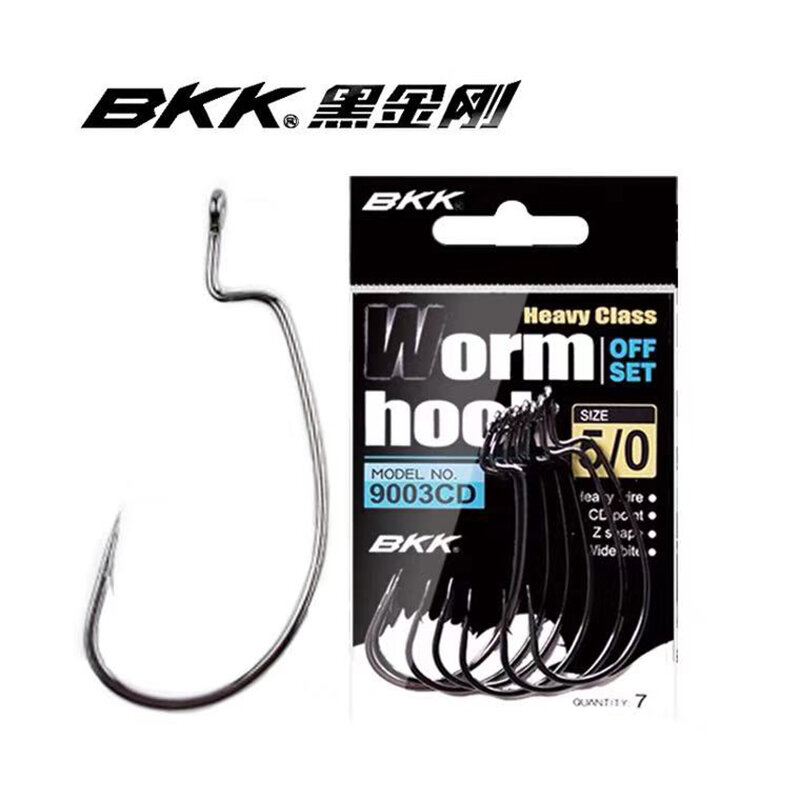 Black WORM Crank hook Barbed Fishing Hooks High Carbon Steel Carp Lure Hook  Fly Fishing Tackles Hooks  9003CD 9003