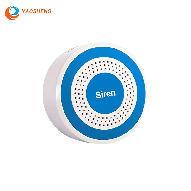 Yaosheng 433mhz sirene interior sem fio som e luz pode trabalhar como um autônomo anfitrião do alarme da polícia sirenes gsm sistema de alarme em casa
