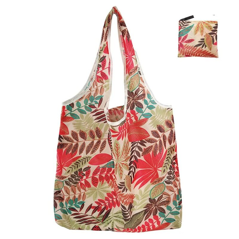 Reusable Shopping Bags Women Foldable Tote Bag Portable Cloth Eco Grocery Bag Folding Large Capacity Handbags New Arrival