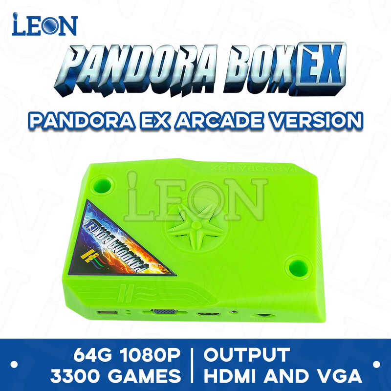 Placa Madre de Pandora Box EX, Caja de Juegos Arcade con 3300 Videojuegos en 1, FHD, 1080p, Ja mma, PCB, Compatible con 4 Jugadores