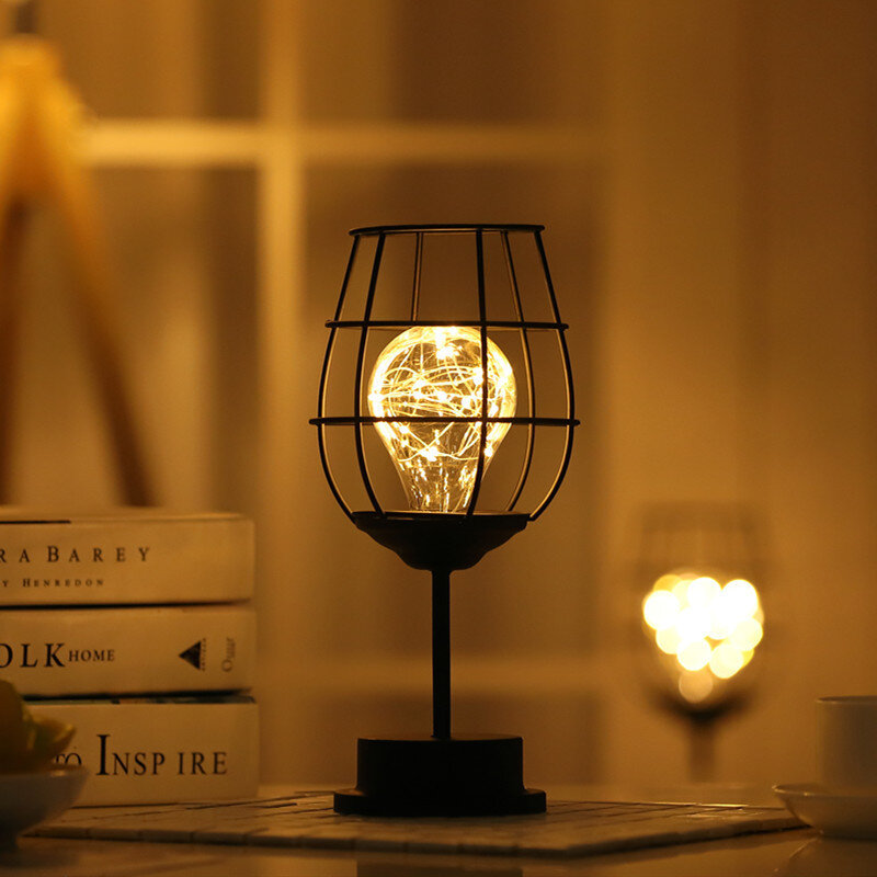 Moonlux 로맨틱 LED 구리 와이어 스타 테이블 램프, 와인 병 모양 배터리, USB 라이트, 홈 침실 야간 조명