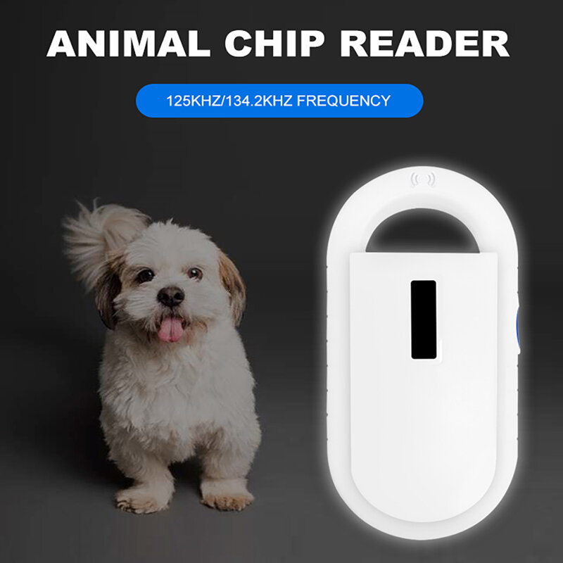 2pc/set ISO11784/5 FDX-B Animal Pet Id Reader Chip Transponder USB RFID Handheld Microchip Scanner for Dog Cats Horse