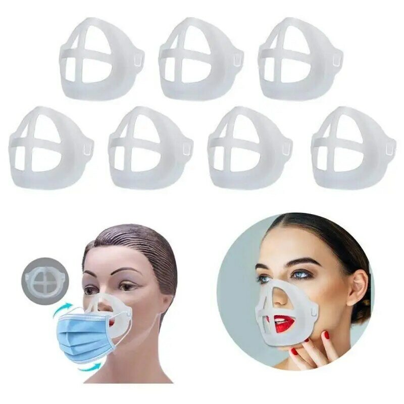 3D Mouth Mask Support Breathing Assist Help Mask Inner Cushion Bracket Silicone Reusable Mask Holder Mask Bracket Face Skin Care