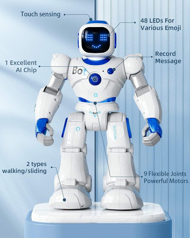 スマートrcロボット,音声,会話,歌,ダンス,アプリ,子供用のインテリジェント制御ロボット,リモコン付きおもちゃ