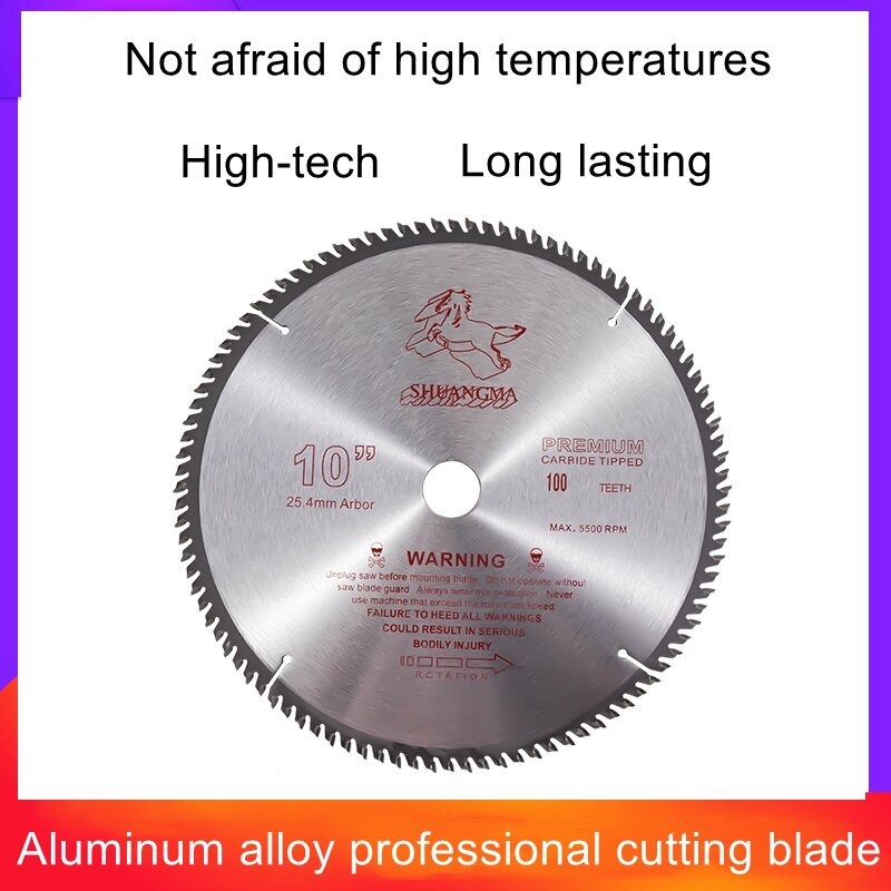 Sierra de aluminio de 10 pulgadas, máquina de corte de aleación de aluminio, cuchilla de corte 255, grado de decoración para carpintería