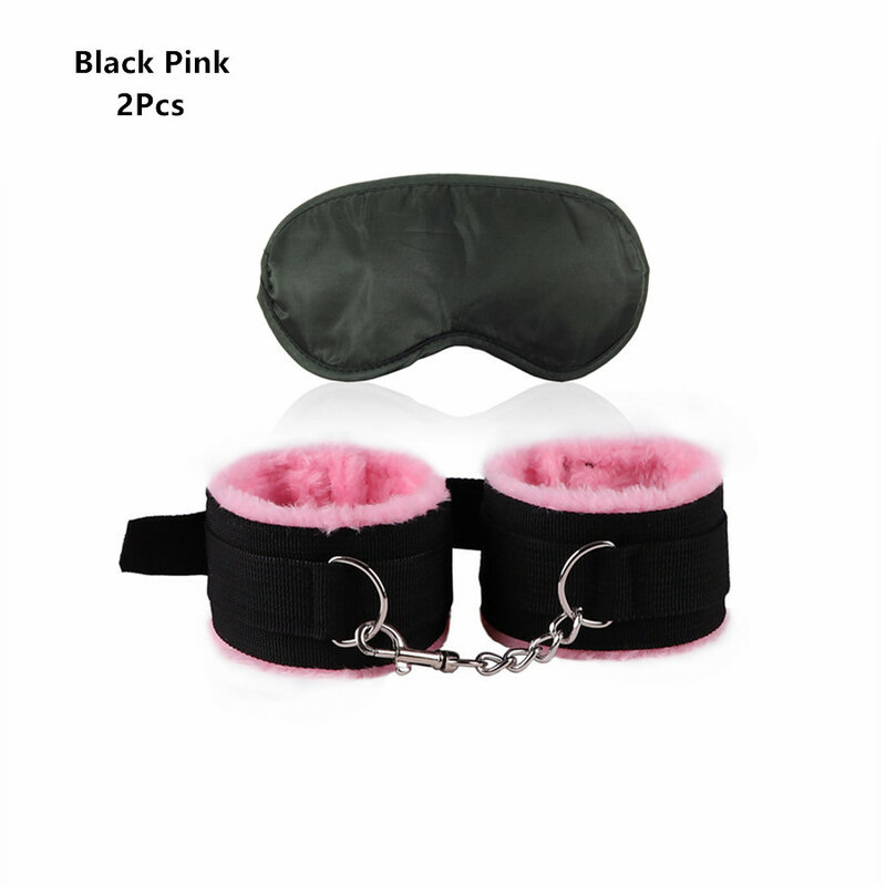 Регулируемые наручники для связывания с повязкой на глаза для секса для мужчин женщин мужчин пар БДСМ роль раба фиксаторы для игр Флирт эротический аксессуар