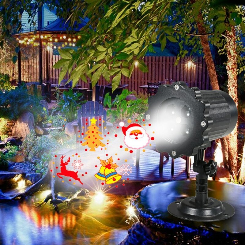 Проекционный светильник, светодиодный проектор с анимацией, Рождественский проектор на Хэллоуин, декоративный светильник для праздника, вечеринки, дома