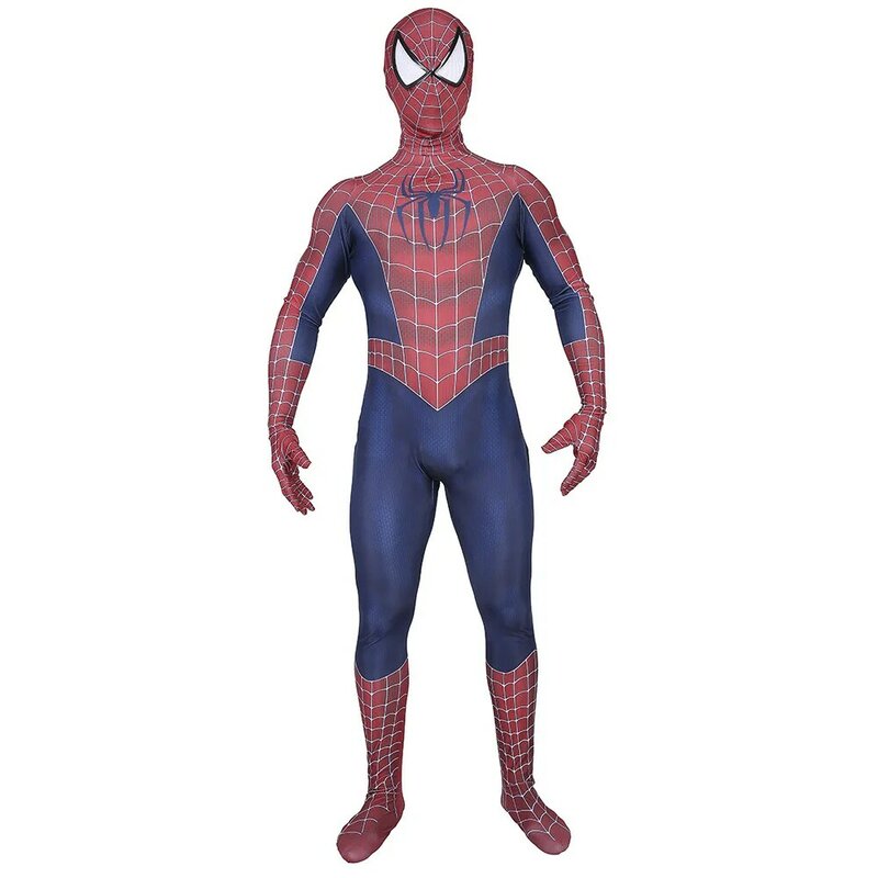 Adulto/crianças homem-aranha 3 raimi spiderman traje cosplay super-herói zentai bodysuit macacões traje de halloween homem aranha